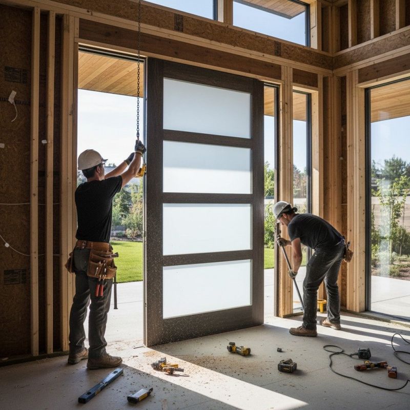 French Door Installation detail